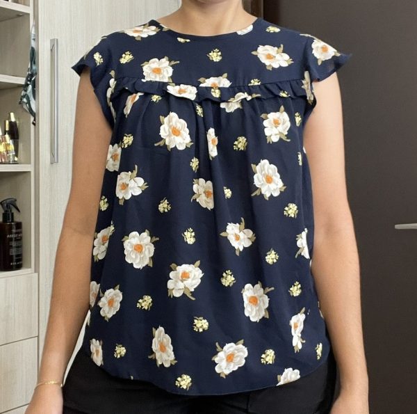 Blusa de estampado floral Talla small - Imagen 3