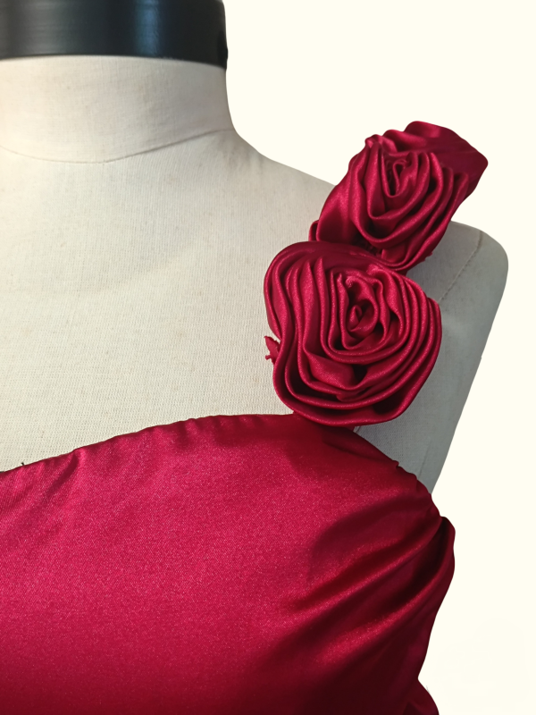 Vestido Corto One Shoulder - Imagen 4