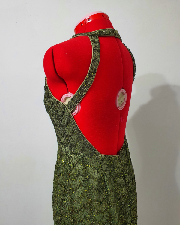 Vestido formal verde - Imagen 2