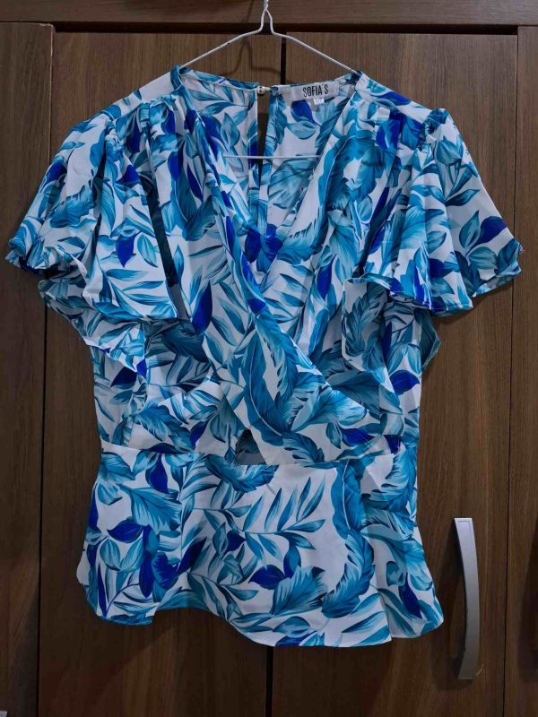 Blusa floral talla S - Imagen 3