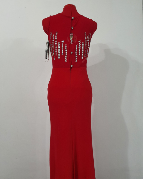 Vestido formal rojo intenso, nuevo - Imagen 5