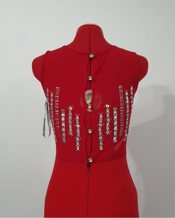 Vestido formal rojo intenso, nuevo - Imagen 6