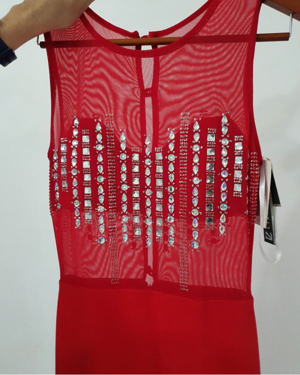 Vestido formal rojo intenso, nuevo - Imagen 7