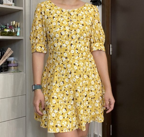 Vestido estampado talla small Precio $10.00