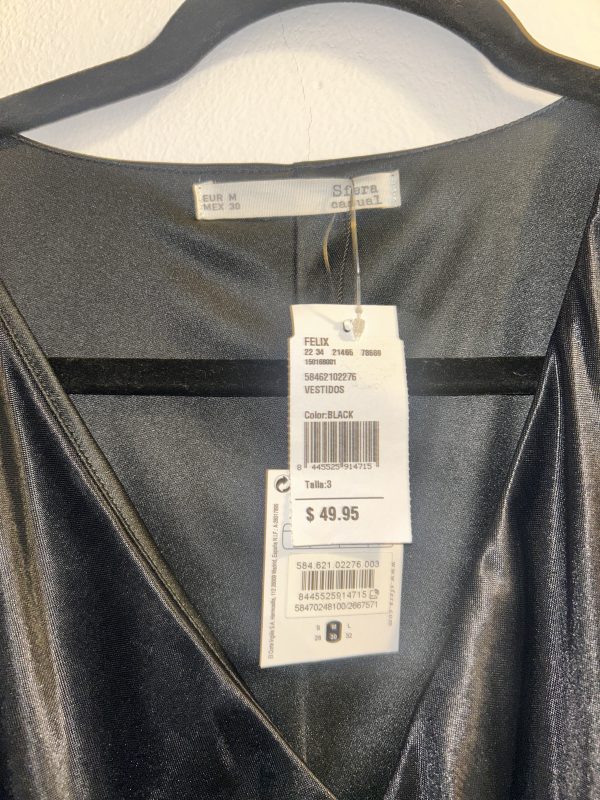 Vestido Corto Negro ¡nuevo con etiqueta! - Imagen 2