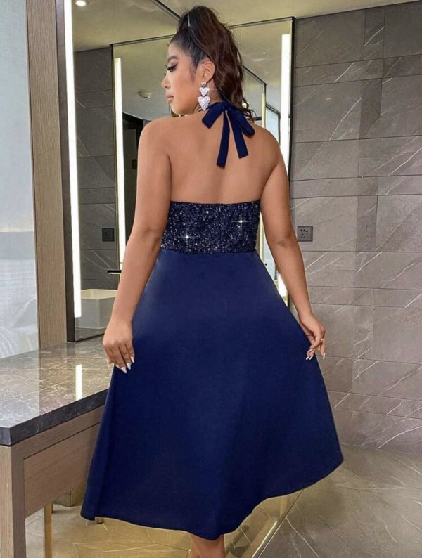 Vestido azul de noche - Imagen 2