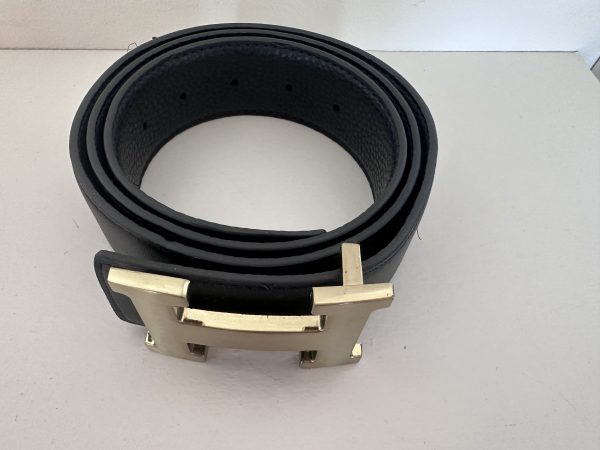 Correa Negra Reversible Hermes - Imagen 4