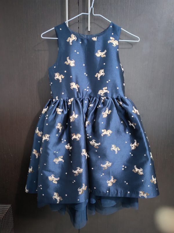 Vestido azul con unicornios - Imagen 6