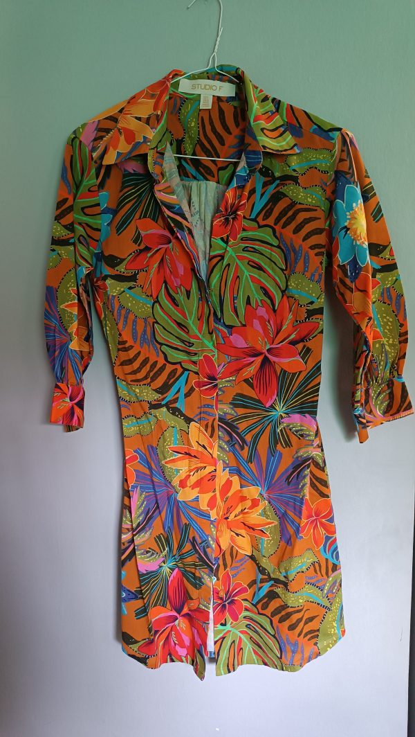 Vestido estampado tropical Studio F