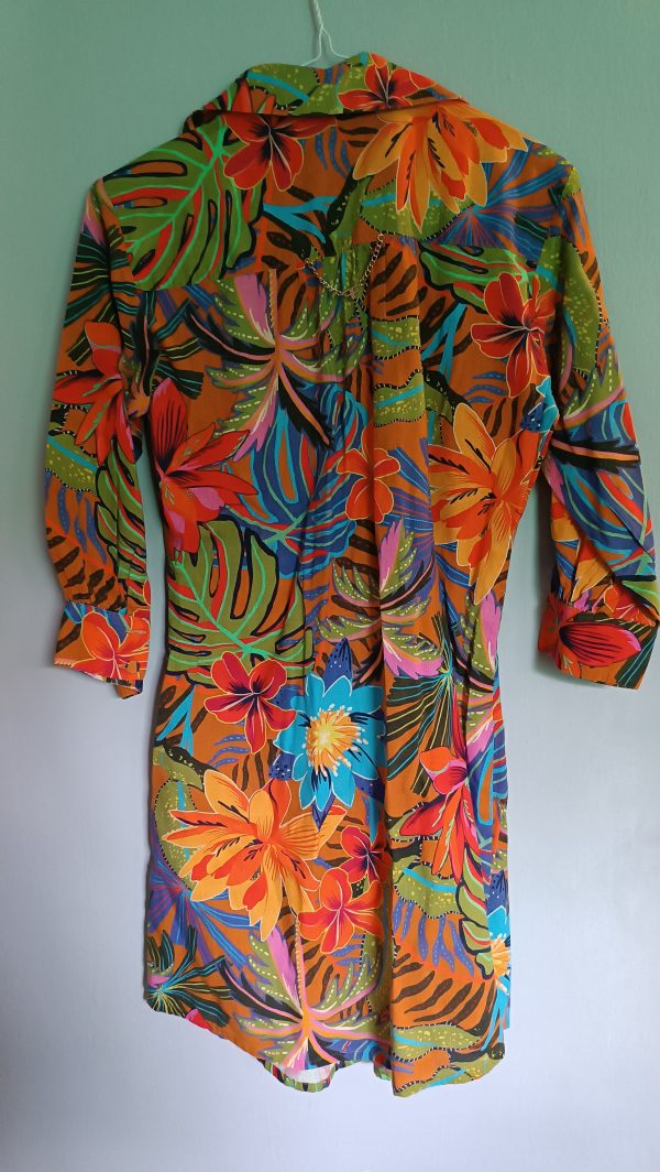 Vestido estampado tropical Studio F - Imagen 2