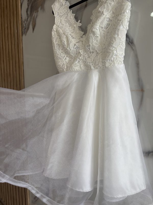 Vestido blanco cocktail - Imagen 2