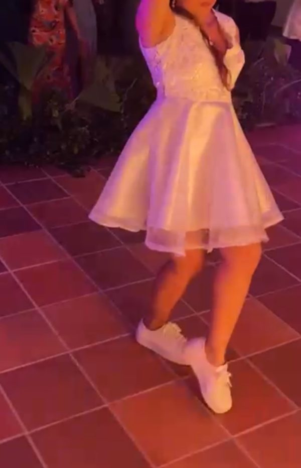 Vestido blanco cocktail - Imagen 4