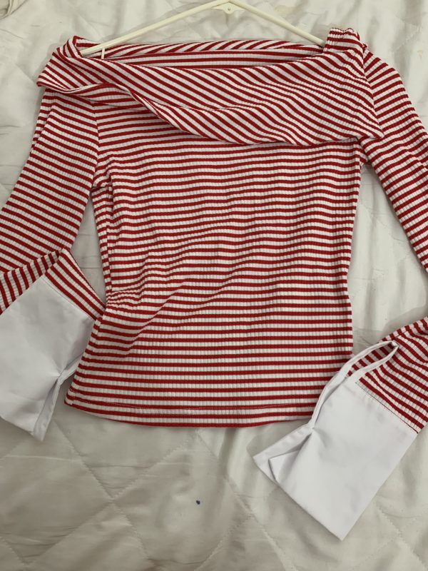 Blusa rayas manga larga
