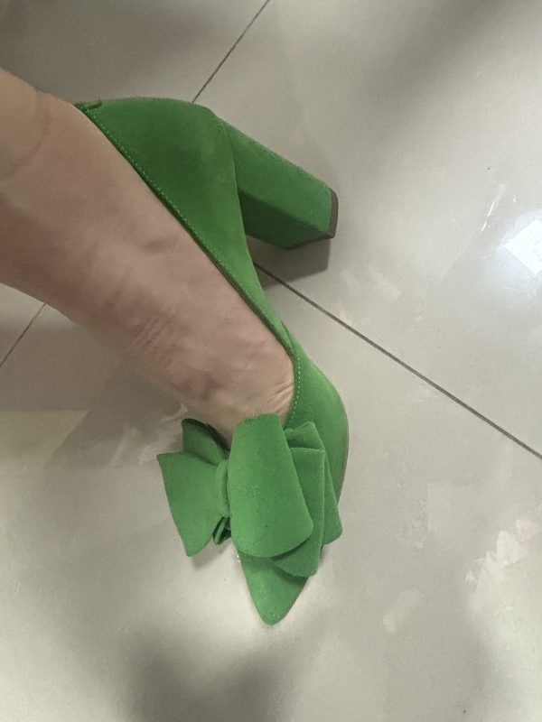 Zapatos de tacón grueso