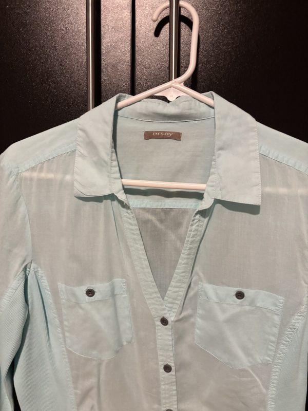 Camisa azul ajustada - Imagen 2