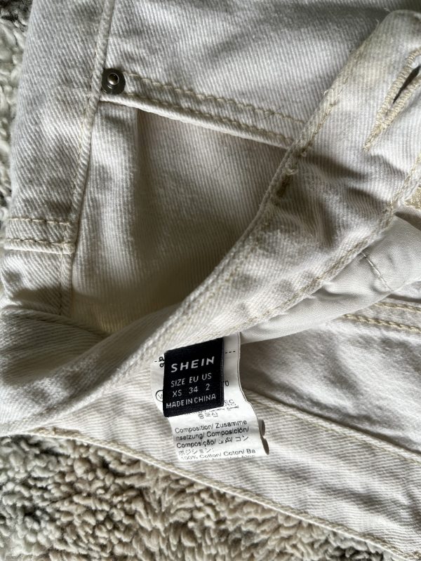 Jean wide leg blanco Shein - Imagen 3