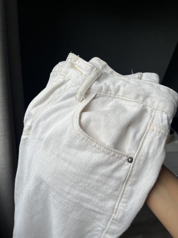 Jean wide leg blanco Shein - Imagen 4