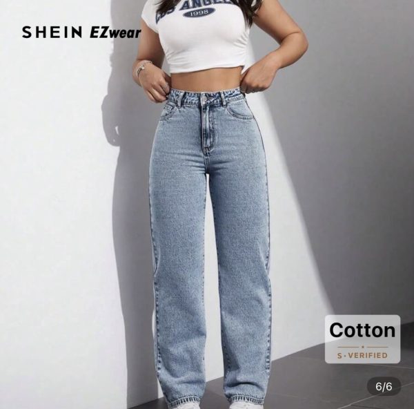 Straight Leg loose fit Jean Shein