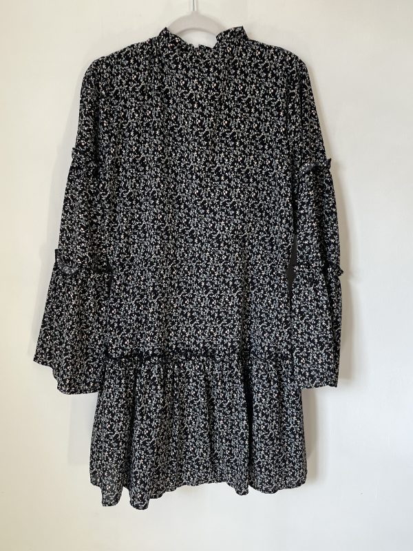 Vestido negro floral - Imagen 4