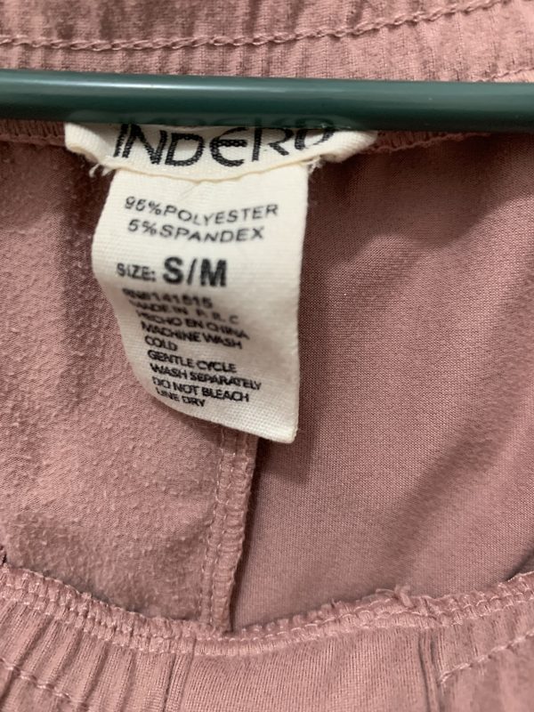 Jogger rosa vieja con franjas blancas al costado - Imagen 3