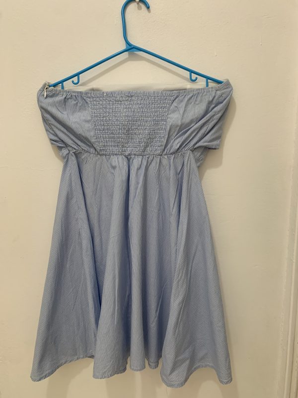 Vestido Casual Azul Con Rayas - Imagen 2
