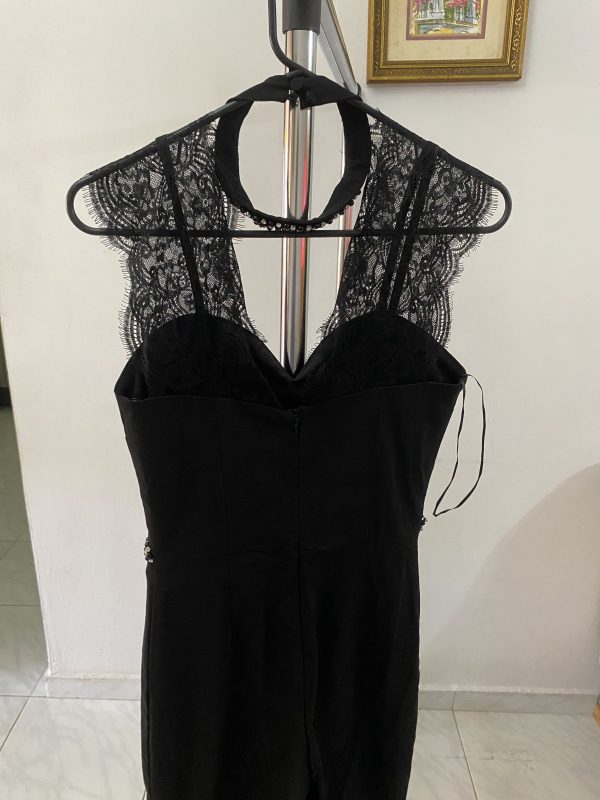 Jumpsuit negro con encaje - Imagen 7