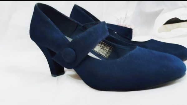 Zapatos de tacón azul