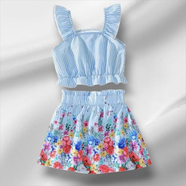 Conjunto floral de niña - Imagen 4