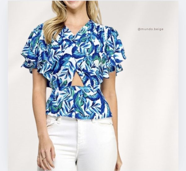 Blusa floral talla S