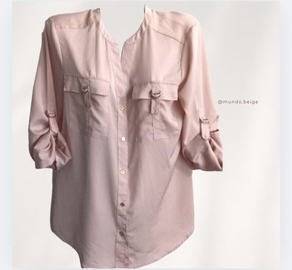 Camisa Calvin Klein rosa pastel