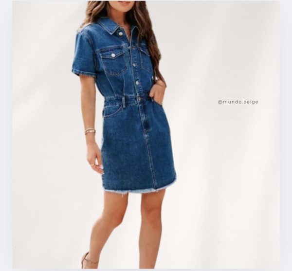 Vestido Jeans Talla L