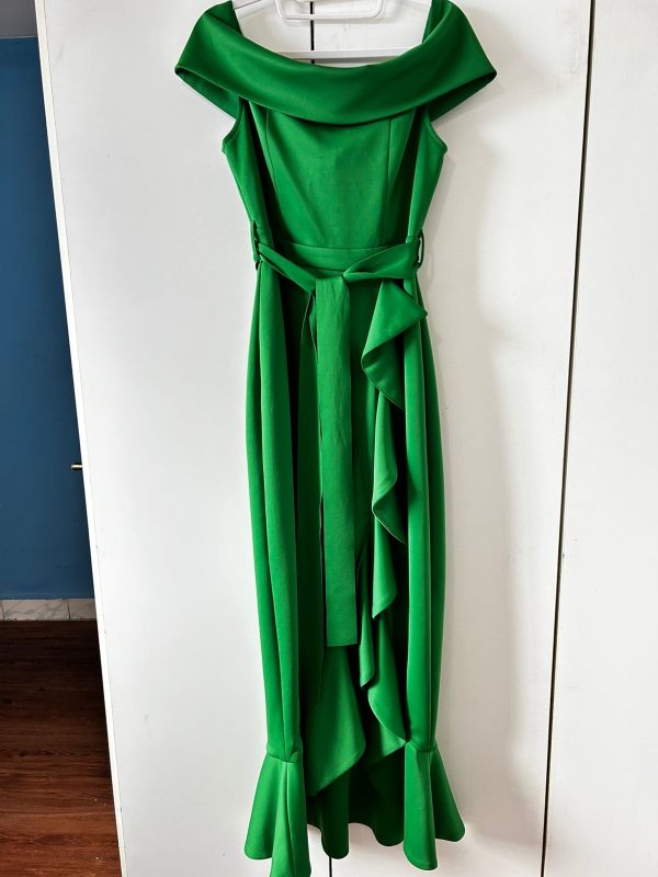 Vestido Elegante Verde Esmeralda - Imagen 2
