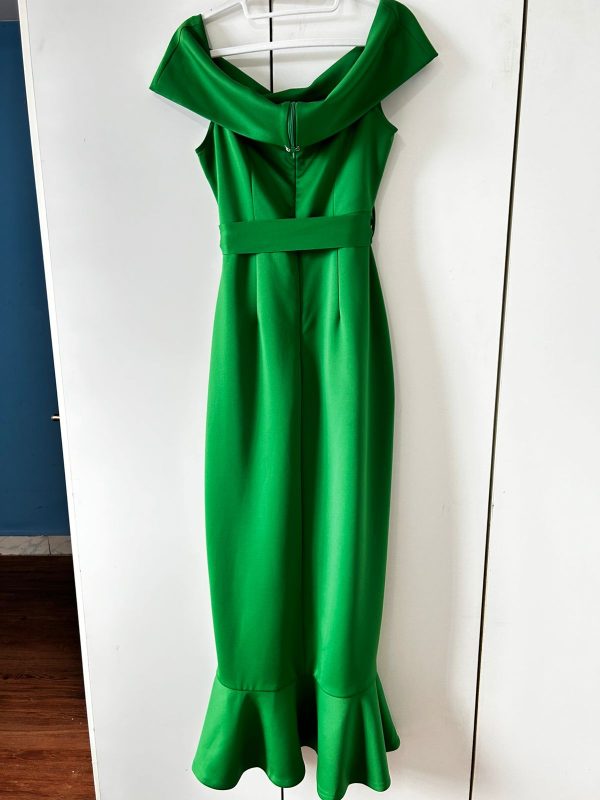 Vestido Elegante Verde Esmeralda - Imagen 3