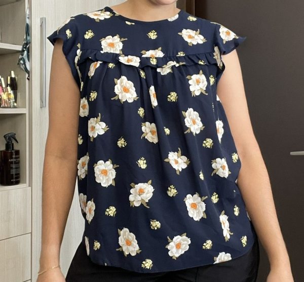 Blusa de estampado floral Talla small