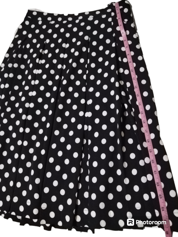 Falda negra larga con lunares - Imagen 3