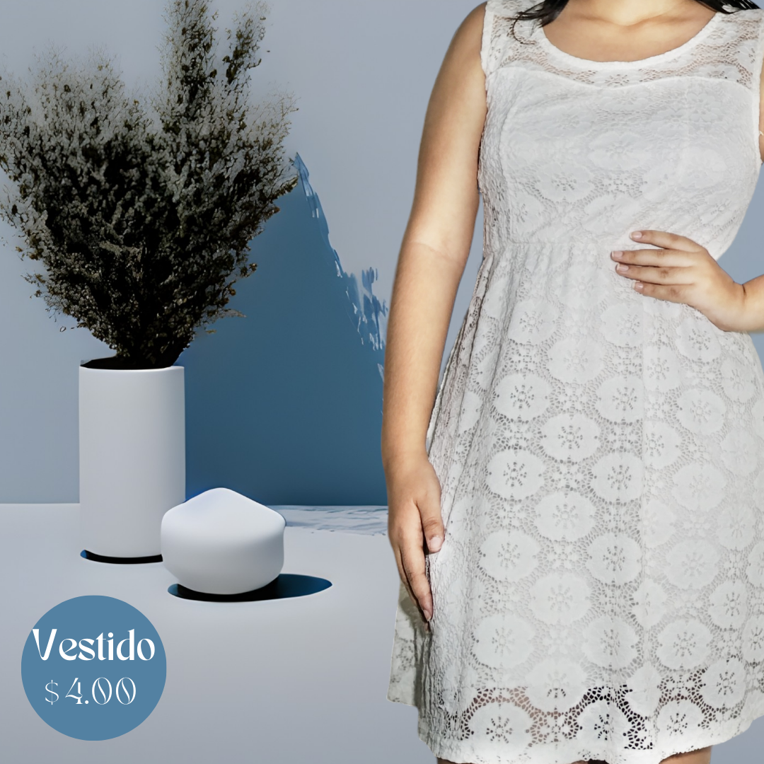 Vestido blanco delicado