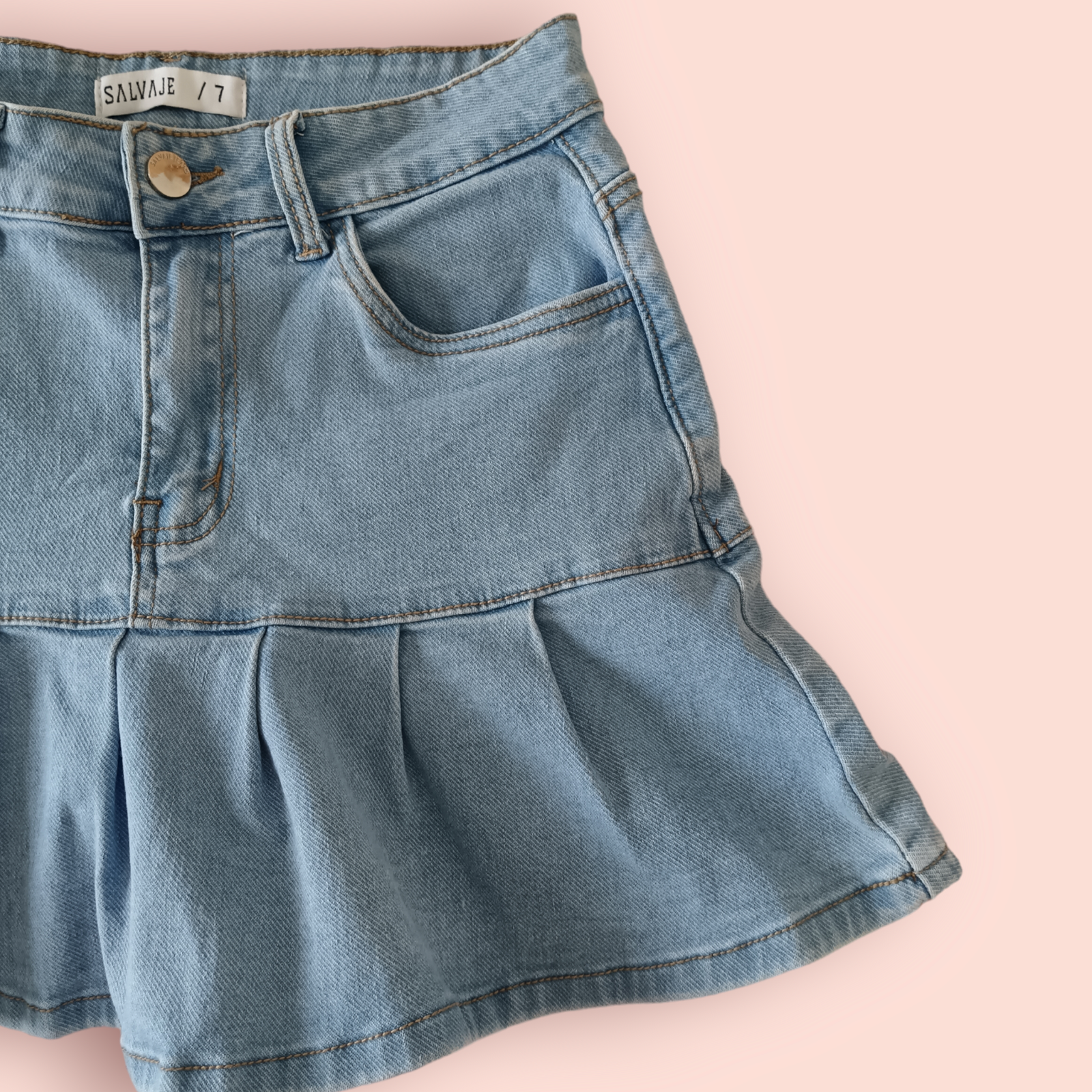 Mini falda jeans