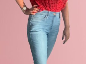 Camisa estampada roja