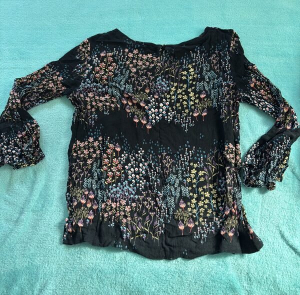 Camisa de flores en azul marino - Imagen 2
