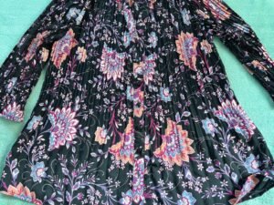 Camisa de seda estampada