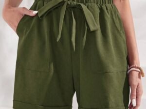 Pantalón corto verde olivo