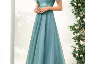 Vestido Largo Celeste