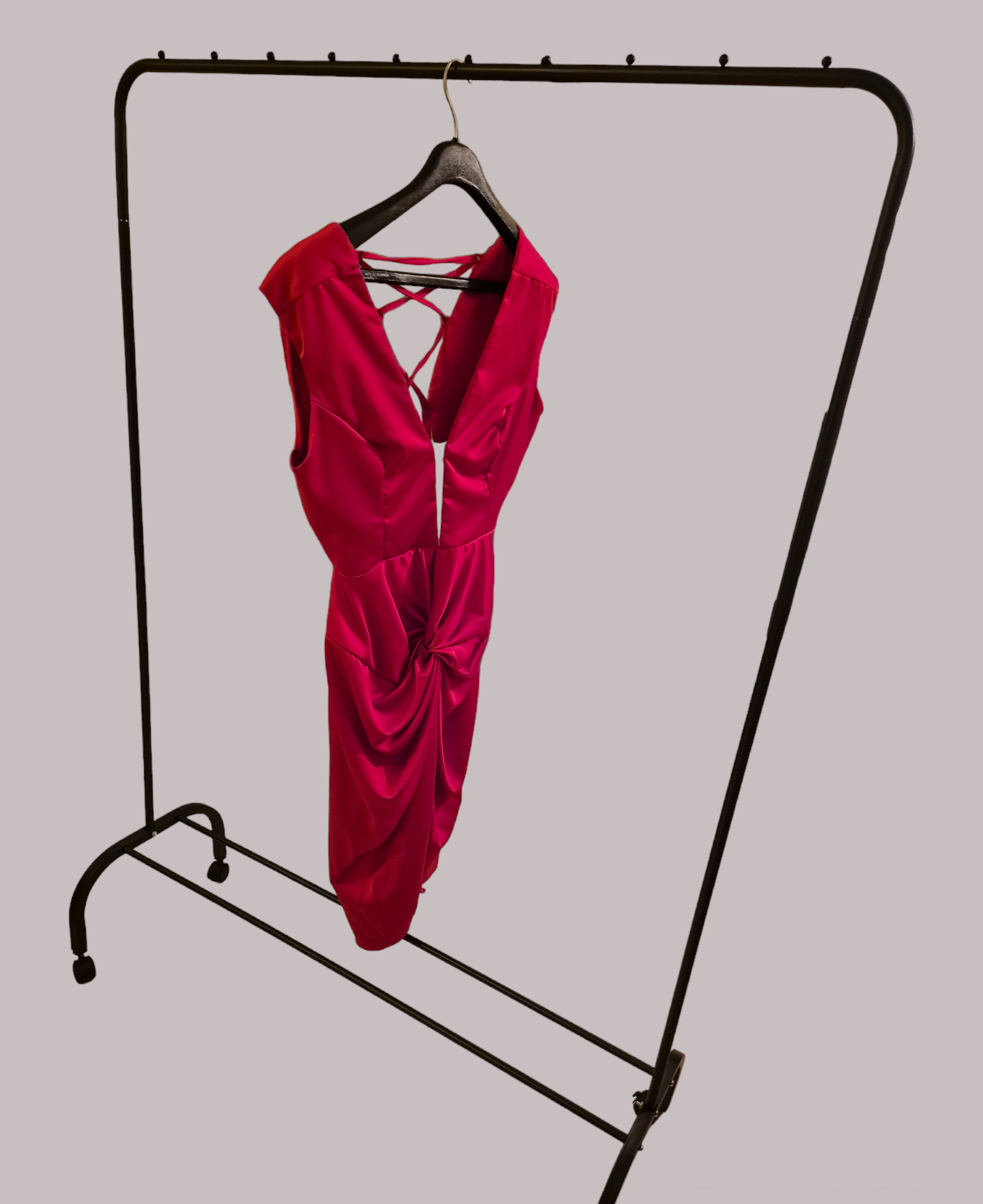 Vestido cóctel rojo - Imagen 2