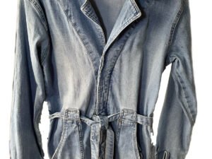 Romper denim manga larga