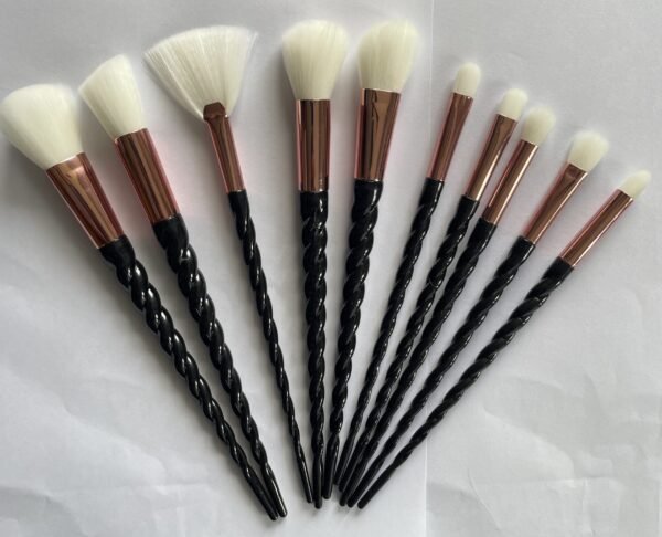 Set de 10 brochas de maquillaje
