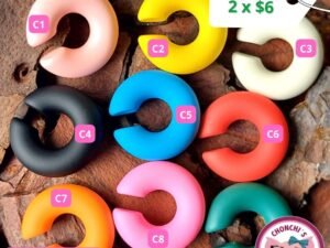 Ear Cuff resina multicolor