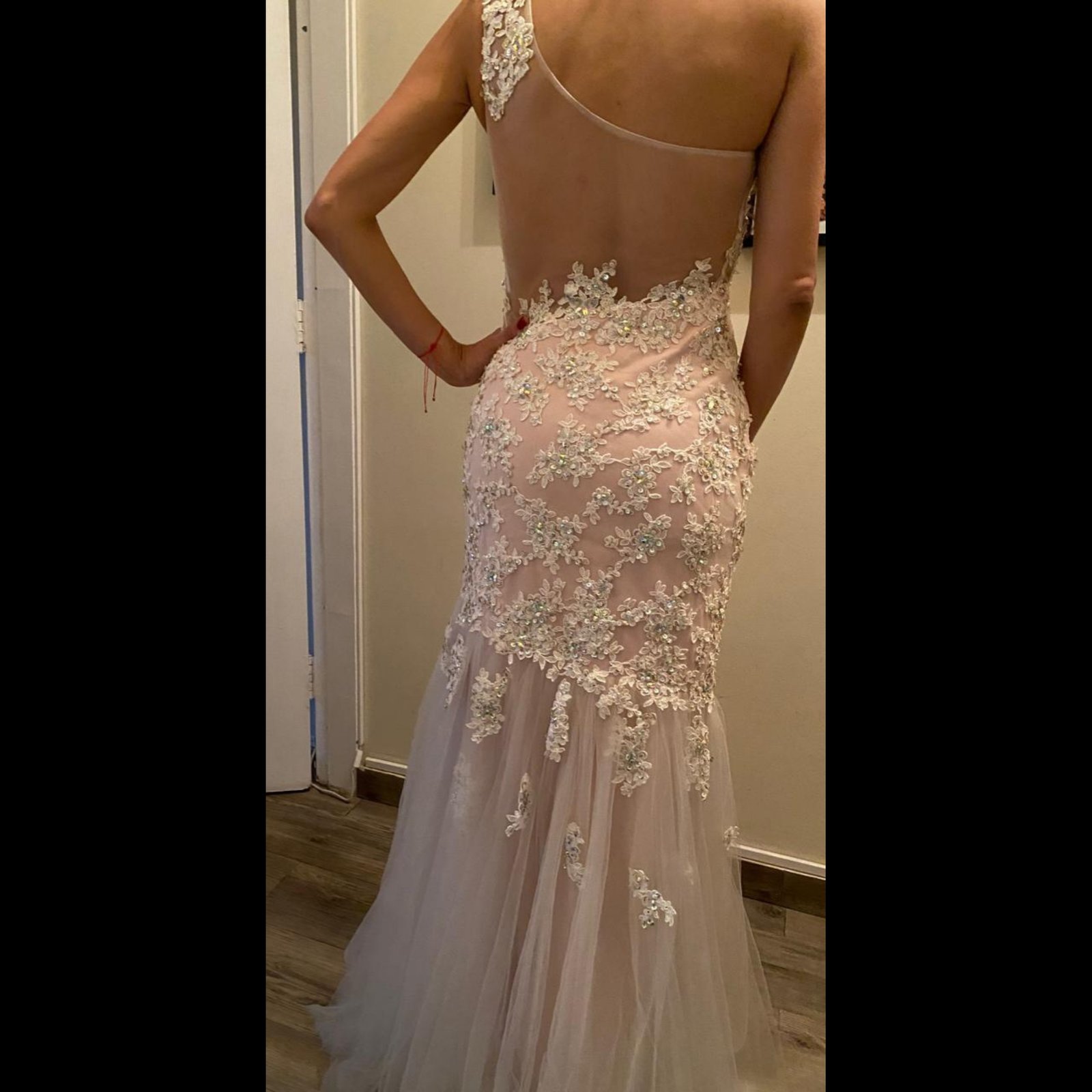 Vestido de fiesta nude - Imagen 4