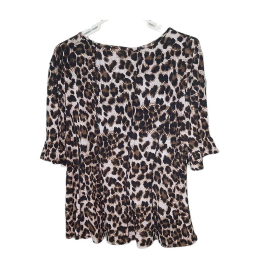 Blusa manga corta talla XL animal print - Imagen 2