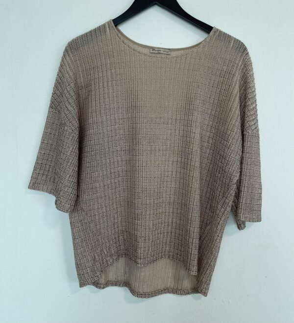 Blusa dorada Zara