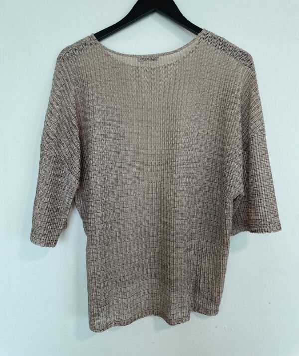 Blusa dorada Zara - Imagen 3